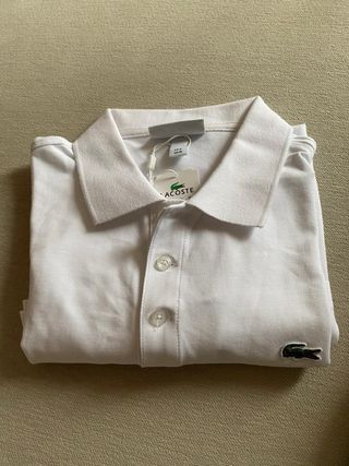 Polo Lacoste blanco