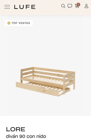 Cama nido Lufe con colchones. Nueva.