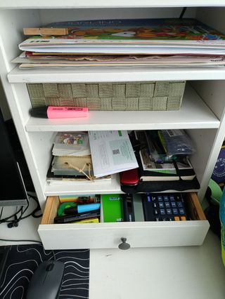 Escritorio Hemnes blanco de madera