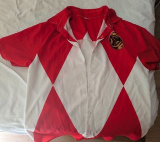 Camisa Power Rangers roja y verde