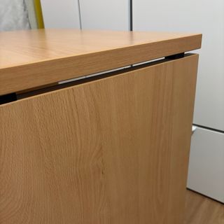 Mesa auxiliar madera con ruedas