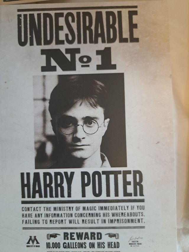 Postales Harry Potter - Ministerio Magia