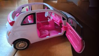 Barbie Fiat 500 auto bianca