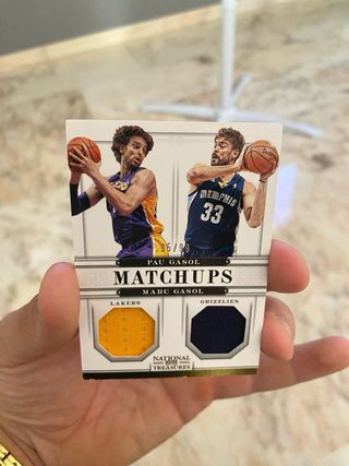 Cromo hermanos Pau y Marc Gasol edicion limitada
