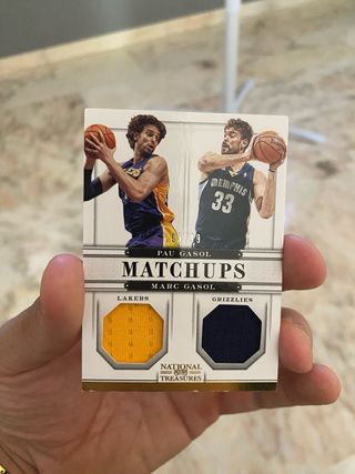 Cromo hermanos Pau y Marc Gasol edicion limitada