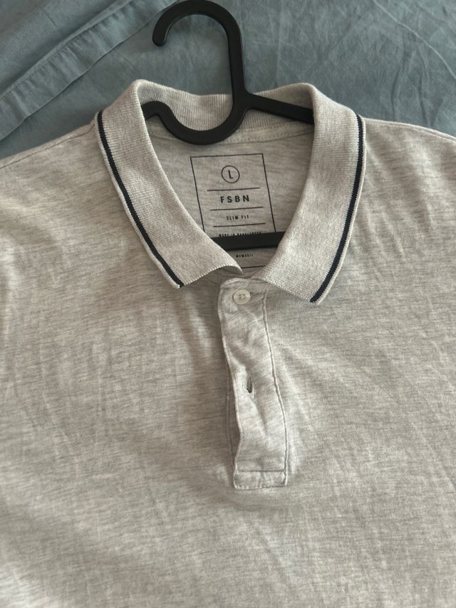 Polo gris hombre L