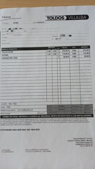 Toldos exterior metalicos grises y negros