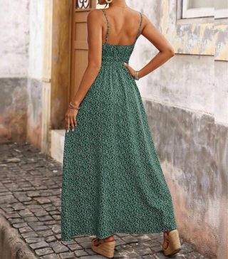 Vestido largo verde XS - NUEVO