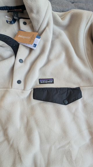 Felpa Patagonia Synchilla - Beige/Blu - L