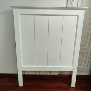 Cabecero cama 90cm blanco madera