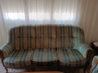 Sofá 3 plazas + 2 sillones vintage