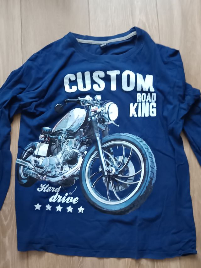 Camiseta Freestyle azul - Moto