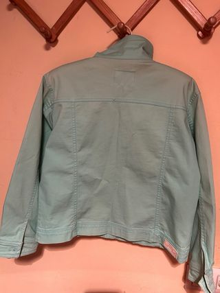 Cazadora vaquera verde niña