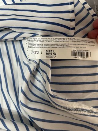Camisa Sfera rayas azul-blanco