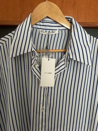 Camisa Sfera rayas azul-blanco