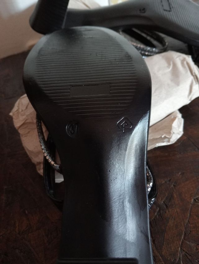 Sandali Cerutti neri e argento