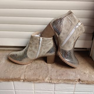 Botines Julia Blu beige-plata 40