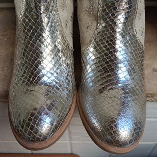 Botines Julia Blu beige-plata 40