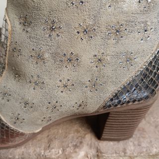 Botines Julia Blu beige-plata 40