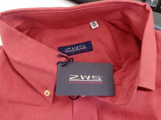 Camicia lino rossa uomo