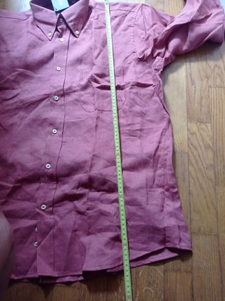 Camicia lino rossa uomo