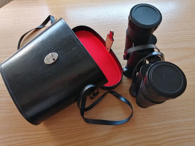 Prismáticos Vintage Marca SNS, 12x50- Buen Estado