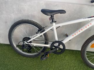 Bicicleta Rockrider 20" blanca como nueva