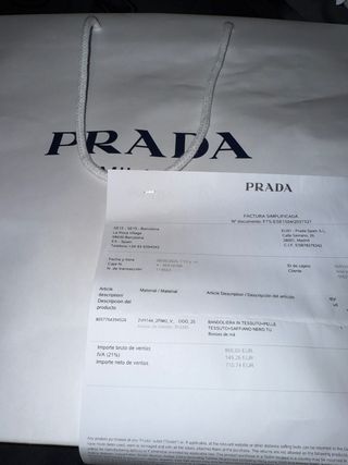 Bandolera Prada Negra 