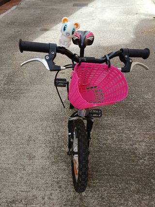 Bicicleta niña 16" rosa