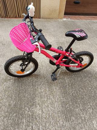 Bicicleta niña 16" rosa