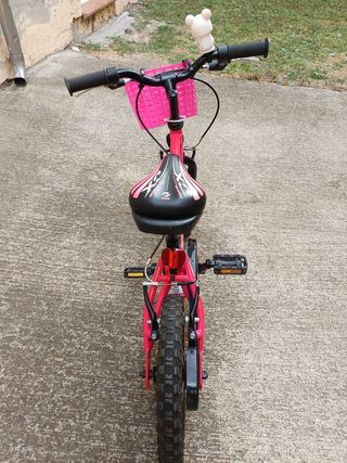 Bicicleta niña 16" rosa