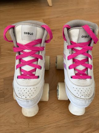 Patines Oxelo Quad 100 Blancos. Talla 32
