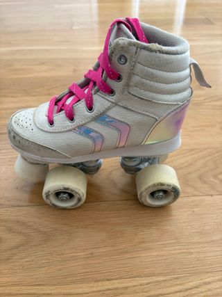 Patines Oxelo Quad 100 Blancos. Talla 32