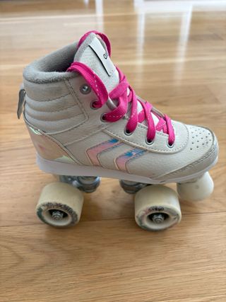 Patines Oxelo Quad 100 Blancos. Talla 32