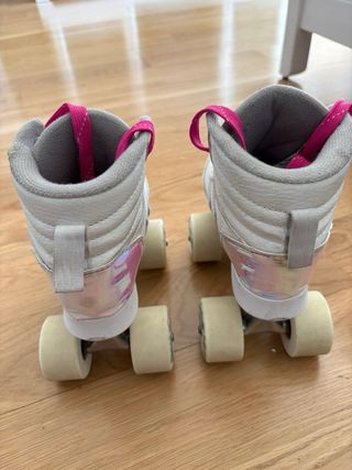 Patines Oxelo Quad 100 Blancos. Talla 32