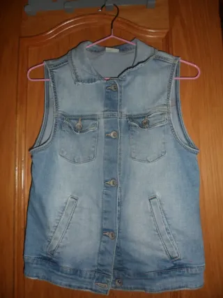 Chaleco vaquero azul
