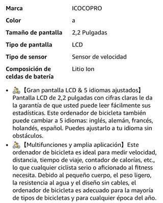 Ciclocomputador West Biking 20