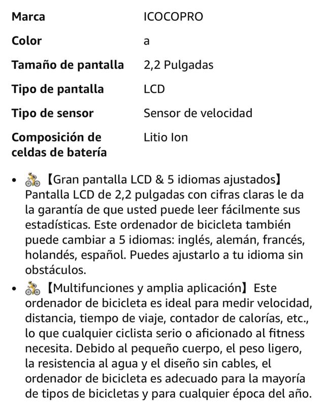 Ciclocomputador West Biking 20