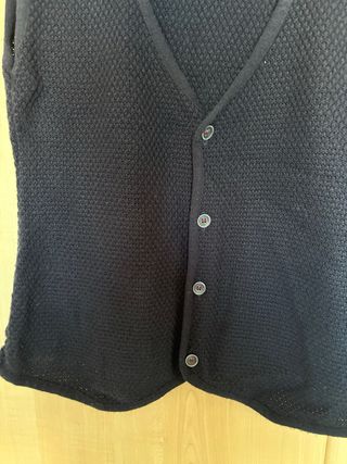 Gilet lana blu