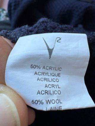 Gilet lana blu