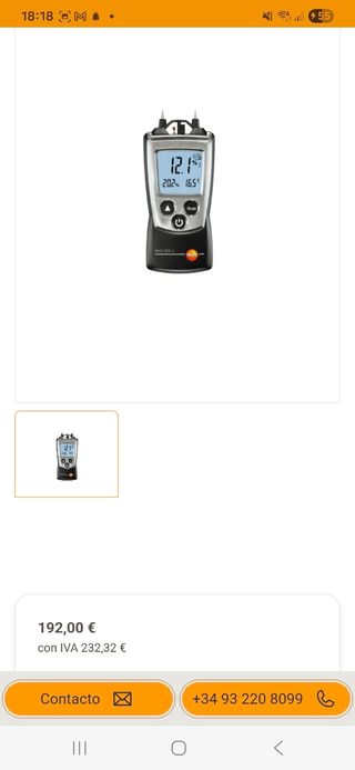 Medidor humedad Testo 606-2