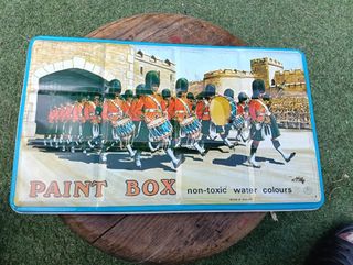 Acuarelas vintage - Caja metálica