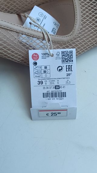 Tacones Stradivarius beige