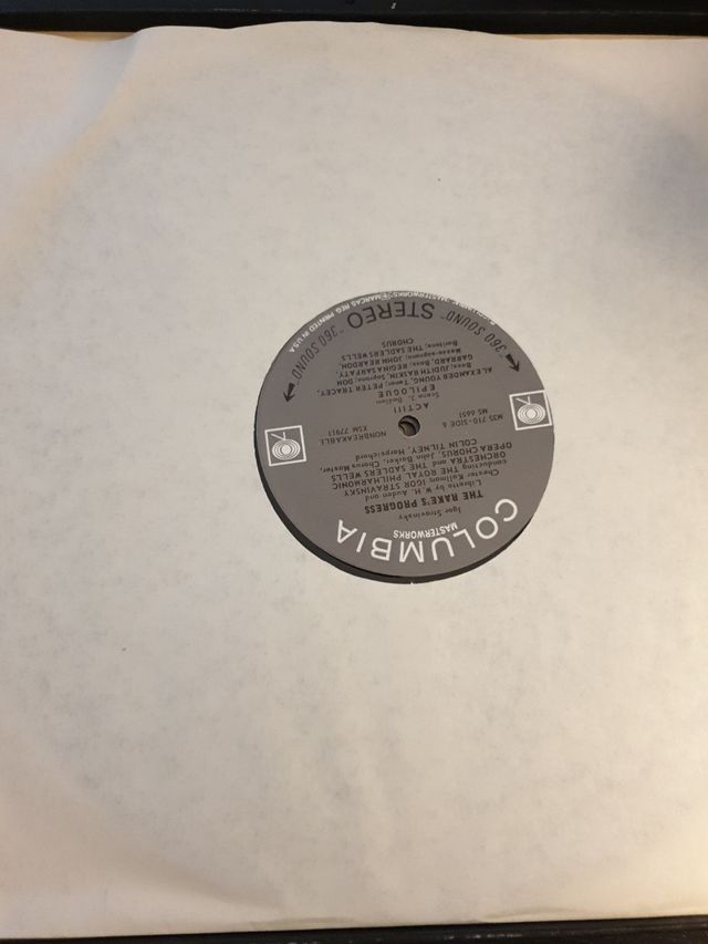 Triple Vinilo: The Rake´s Progress