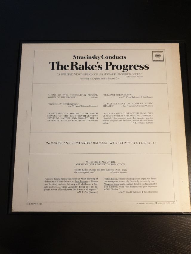 Triple Vinilo: The Rake´s Progress