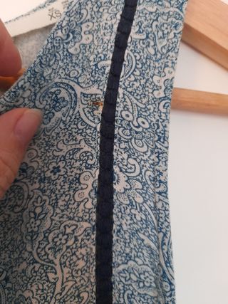 Vestido azul claro estampado