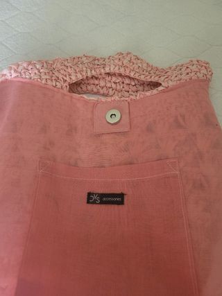 Borsa uncinetto rosa