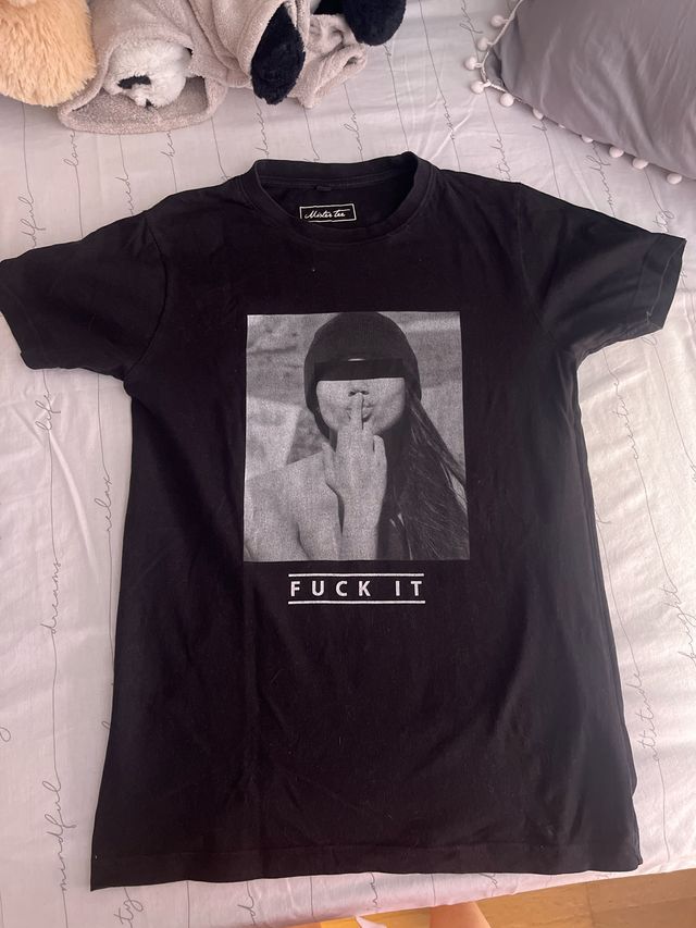 Camiseta Mister Tee Snipes negra - Fuck it