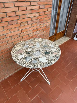 Mesa redonda mosaico vintage