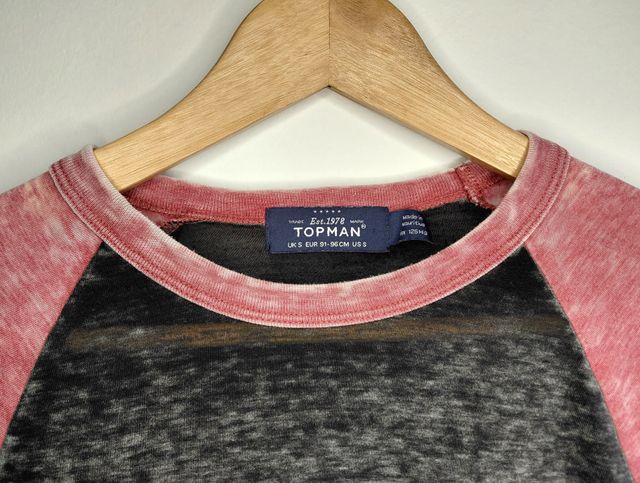 Camiseta baseball manga raglan